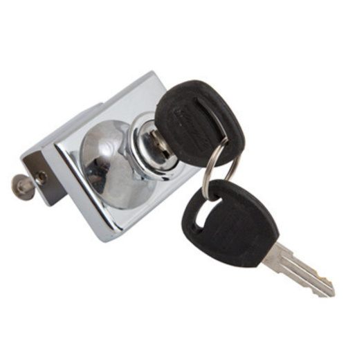 Замок для стеклянных дверей, двойной