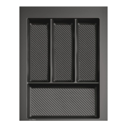 Лоток для столовых приборов AQ TRAY 400 графит