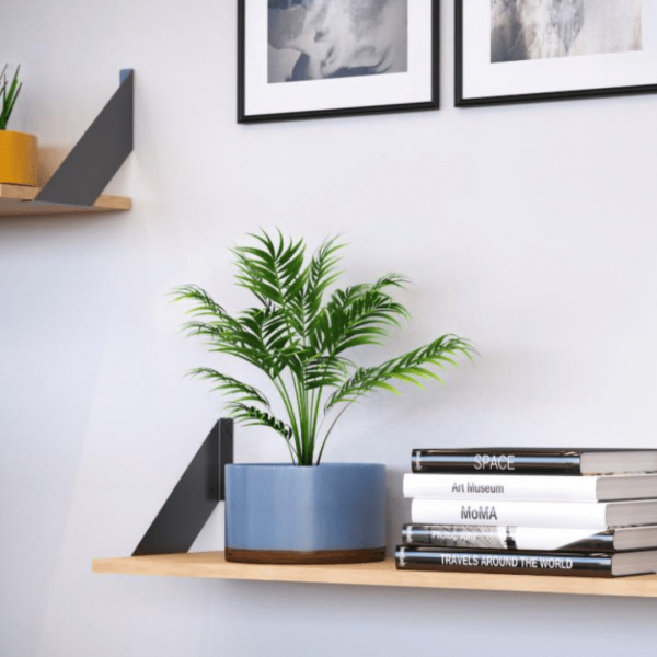 Полкодержатель угловой 200*200, толщина мет.2мм, черный