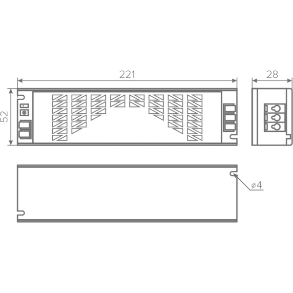 Блок питания AQ MAX 220V/24V IP20 150W