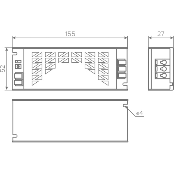 Блок питания AQ MAX 220V/24V IP20 100W