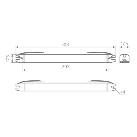 Блок питания AQ SLIM 220V/12V IP20 60