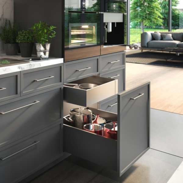 Ящик выдвижной Axis Pro L-450мм Высота D - 200мм антрацит