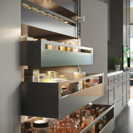 Ящик выдвижной Axis Pro L-450мм Высота D - 200мм антрацит