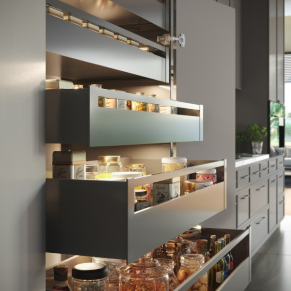 Ящик выдвижной Axis Pro L-450мм Высота D - 200мм антрацит