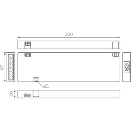 Блок питания AQ CLIX 220V/12V IP20 100W