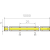 Лента светодиодная AQ LED-LINE COB 480 LED 12V 9,6W/м 5 мм IP20 нейтральный  белый 5 м (15.0300)