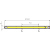 Лента светодиодная AQ LED-LINE COB 480 LED/м 24V 14W/м 8 мм IP20 теплый белый 5 м (15.0033)