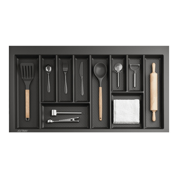 Лоток для столовых приборов AQ TRAY 900 графит
