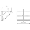 Профиль накладной угловой AQ FORM для LED лент 16х16 3 м черный