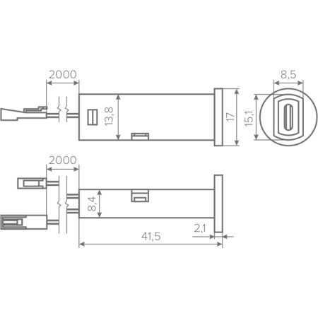 Выключатель AQ SWITCH инфракрасный с диммером трехфункциональный белый 12/24V 60/120W