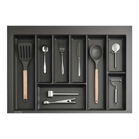Лоток для столовых приборов AQ TRAY 700 графит