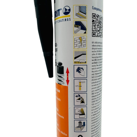 566.4 Клей-герметик ПУ Supraсraft черного цвета, 355 г